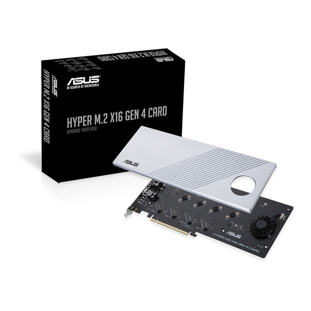 ASUS Hyper M.2 x16 Gen 4 interface cards/adapter Internal 42019