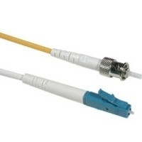 C2G 2m LC/ST Plenum-Rated Simplex 9/125 Single-Mode Fiber Patch Cable fibre optic cable Yellow 37926 757120379263