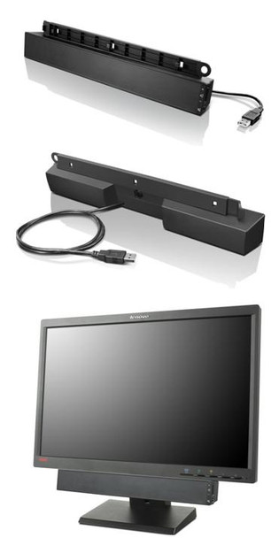 Lenovo USB Soundbar Black 2.0 channels 2.5 W 0A36190 886843845639