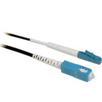 C2G 2m LC/SC Simplex 9/125 Single-Mode Fiber Patch Cable fibre optic cable Black 33421 757120334217