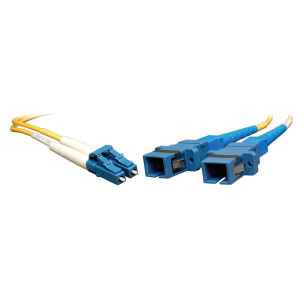 Tripp Lite N458-001-9 Duplex Singlemode 9/125 Fiber Adapter (LC-SC M/F) 1 ft. (0.31 m) N458-001-9 037332146380
