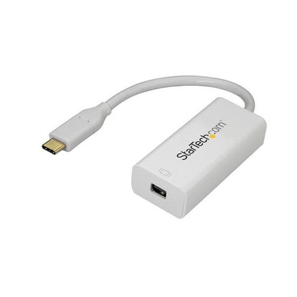 StarTech.com USB-C to Mini DisplayPort Adapter - 4K 60Hz - White 42801