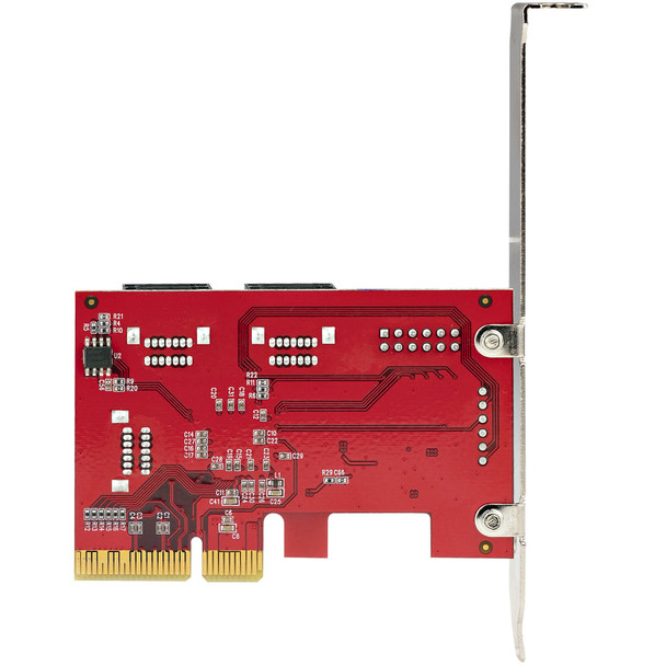 StarTech.com SATA PCIe Card - 6 Port PCIe SATA Expansion Card - 6Gbps - Low/Full Profile - Stacked SATA Connectors - ASM1166 Non-Raid - PCI Express to SATA Converter 6P6G-PCIE-SATA-CARD 065030893749