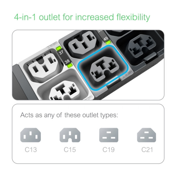 APC APDU10451SW power distribution unit (PDU) 42 AC outlet(s) Black APDU10451SW 731304439837