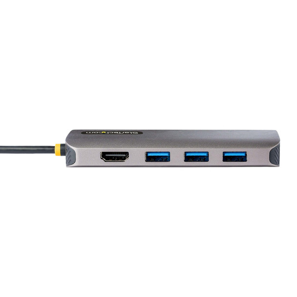 StarTech.com USB C Multiport Adapter 4K 60Hz HDMI Video, 3 Pt 5Gbps USB-A Hub, 100W USB Power Delivery Pass-Through/GbE/SD/MicroSD, 12"/30cm Cable, Travel Laptop Docking Station 115B-USBC-MULTIPORT 065030895552