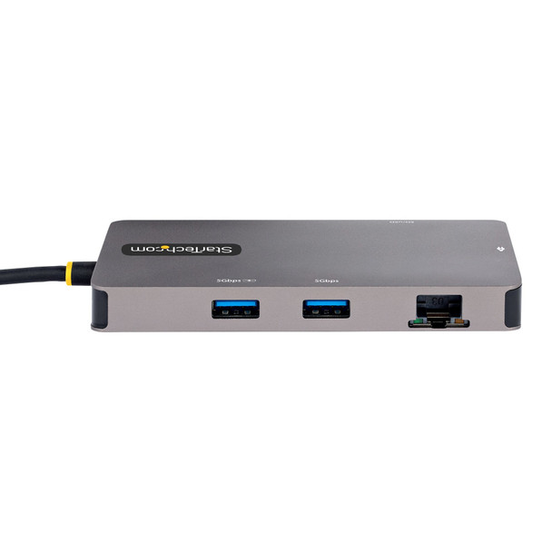 StarTech.com USB C Multiport Adapter, Dual HDMI Video, 4K 60Hz, 2Pt 5Gbps USB-A Hub, 100W Power Delivery Pass-Through/GbE/SD/MicroSD, 12"/30cm Cable, Travel Dock, Laptop Docking Station 120B-USBC-MULTIPORT 065030895576