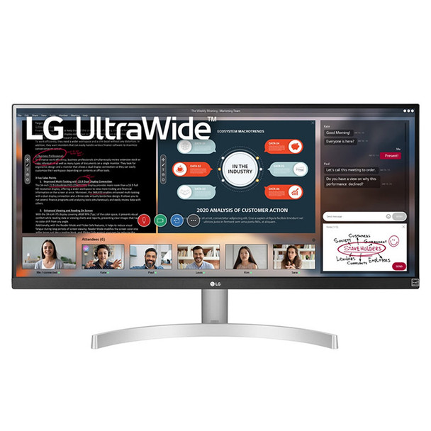 LG 29WN600-W computer monitor 73.7 cm (29") 2560 x 1080 pixels UltraWide Full HD LED Silver 29WN600-W 719192637467
