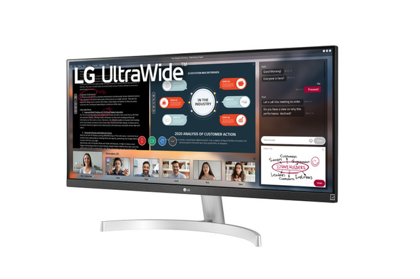 LG 29WN600-W computer monitor 73.7 cm (29") 2560 x 1080 pixels UltraWide Full HD LED Silver 29WN600-W 719192637467