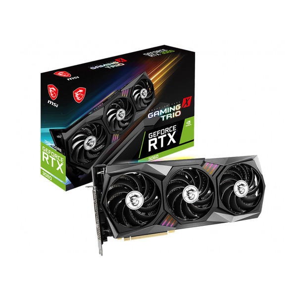 MSI GeForce RTX 3060 Gaming X Trio 12G NVIDIA 12 GB GDDR6 G3060GXT12 824142240069