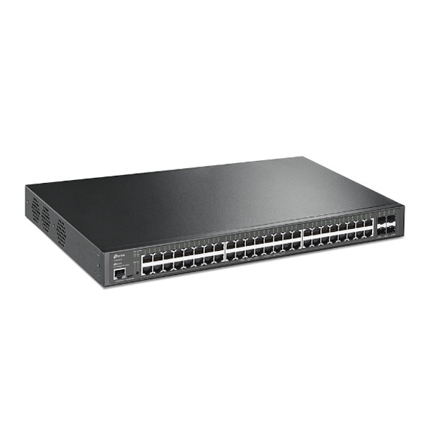 TP-Link TL-SG3452XP JetStream PoE Switch Managed L2+ Gigabit Ethernet (10/100/1000) Power over Ethernet (PoE) 1U Black TL-SG3452XP 840030702518