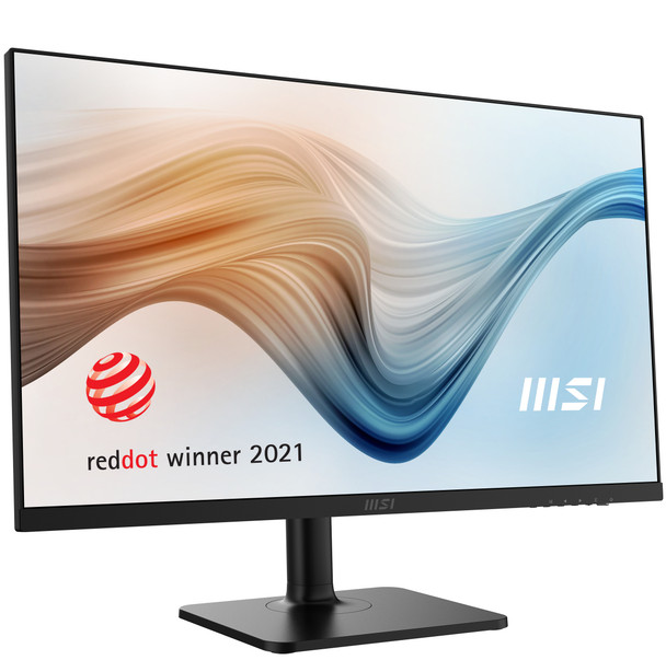 MSI 27" Monitor, Adjustable Stand, 1920x1080, 75Hz, IPS, 5ms, HDMI, DisplayPort, USB Type-C, Built-in USB Hub, Built-in Speakers, Anti-Glare, Anti-Flicker, Less Blue light, TÜV Certified, VESA, Kensington, Black MODERNMD272P 824142283134