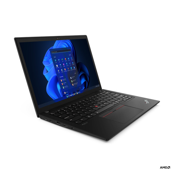 Lenovo ThinkPad X13 6850U Notebook 33.8 cm (13.3") WUXGA AMD Ryzen 7 PRO 16 GB LPDDR5-SDRAM 512 GB SSD Wi-Fi 6E (802.11ax) Windows 11 Pro Black 21CM0001US