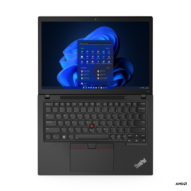 Lenovo ThinkPad X13 6850U Notebook 33.8 cm (13.3") WUXGA AMD Ryzen 7 PRO 16 GB LPDDR5-SDRAM 512 GB SSD Wi-Fi 6E (802.11ax) Windows 11 Pro Black 21CM0001US