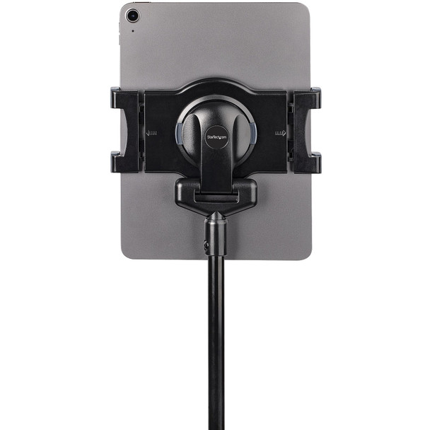 StarTech.com Mobile Tablet Stand with Lockable Wheels - Height Adjustable Cart - Universal Rolling Floor Stand for Tablets from 7 to 11 inch, Portable Tablet Stand w/ Detachable Tablet Holder STNDTBLTMOB 065030892148