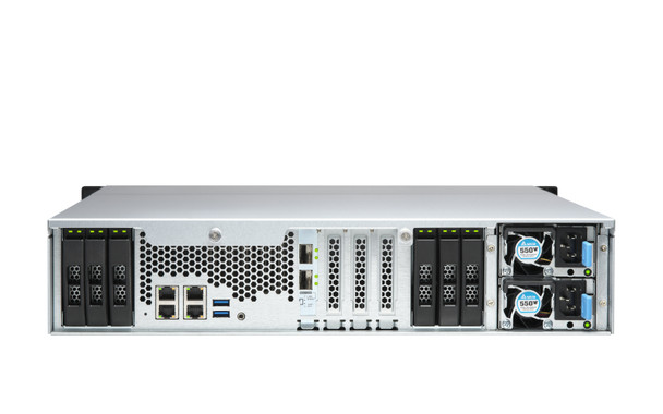 QNAP TS-h1886XU-RP R2 NAS Rack (2U) Ethernet LAN Black D-1622 TS-H1886XU-RP-R2-D1622-32G-US 885022023592