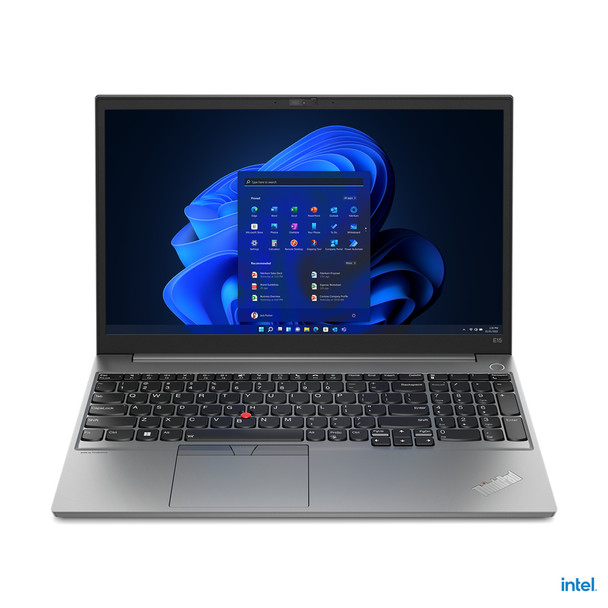 Lenovo ThinkPad E15 i7-1255U Notebook 39.6 cm (15.6") Full HD Intel Core i7 8 GB DDR4-SDRAM 256 GB SSD Wi-Fi 6E (802.11ax) Windows 11 Pro Metallic 21E6007EUS