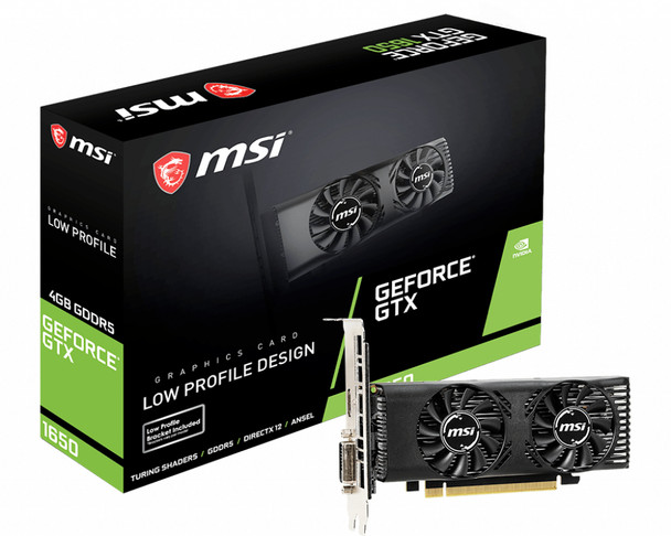 MSI GeForce GTX 1650 4GT LP NVIDIA 4 GB GDDR5 G16504TPC 824142187173