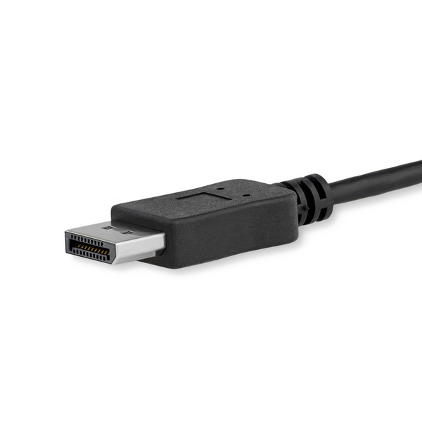 StarTech.com 3ft/1m USB C to DisplayPort 1.2 Cable 4K 60Hz - USB-C to DisplayPort Adapter Cable - HBR2 - USB Type-C DP Alt Mode to DP Monitor Video Cable - Works w/ Thunderbolt 3 - Black CDP2DPMM1MB 065030864237