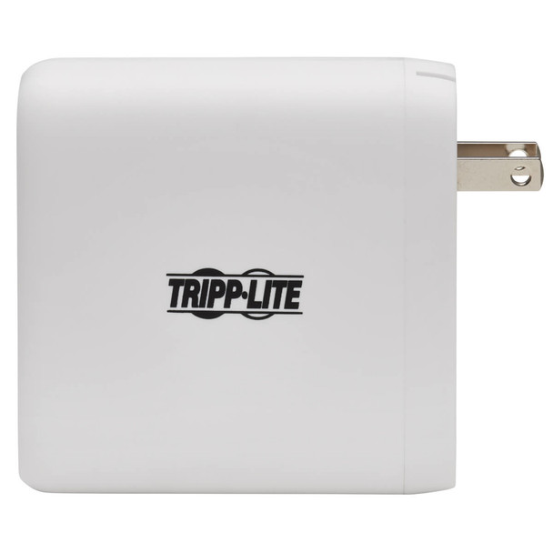 Tripp Lite 4-Port Compact USB Wall Charger - GaN Technology, 100W PD Charging, 2 USB-C & 2 USB-A, White U280-W04-100C2G 037332259684