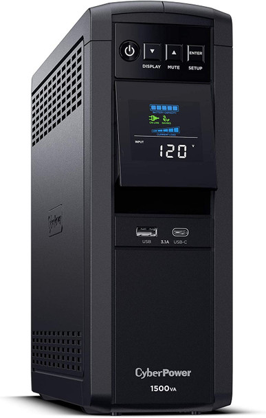 CyberPower Mini Tower UPS PFC Sinewave 1500VA 1000W With LCD Display CP1500PFCLCD 649532609642