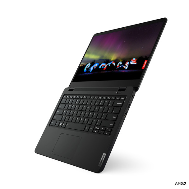 Lenovo 14w 3015e Notebook 35.6 cm (14") Touchscreen Full HD AMD 3000 4 GB DDR4-SDRAM 128 GB SSD Wi-Fi 6 (802.11ax) Windows 11 Pro Academic Black 82N80023US