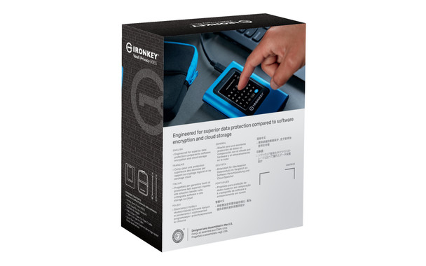 Kingston Technology IKVP80ES/1920G  1920gb ironkey vault privacy 80 xts-aes 256-bit encrypted external ssd ikvp80es/1920g