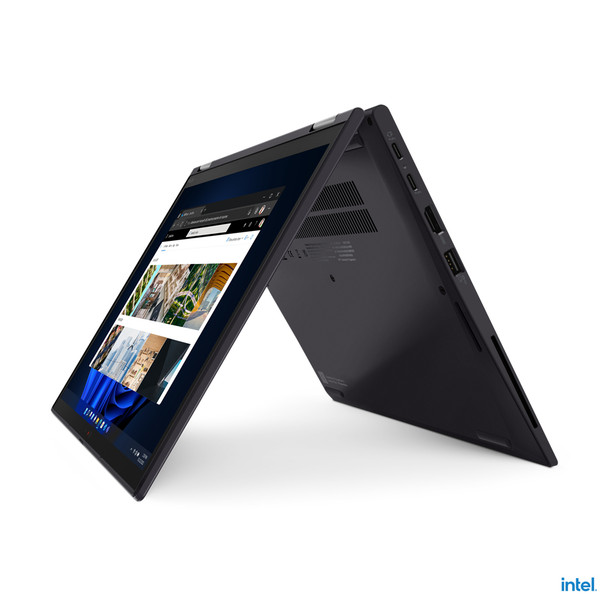 Lenovo ThinkPad X13 Yoga i5-1235U Hybrid (2-in-1) 33.8 cm (13.3") Touchscreen WUXGA Intel Core i5 16 GB LPDDR4x-SDRAM 256 GB SSD Wi-Fi 6E (802.11ax) Windows 11 Pro Black 21AW002MUS