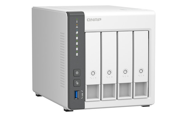 QNAP TS-433 NAS Tower Ethernet LAN White Cortex-A55 TS-433-4G-US 885022023349