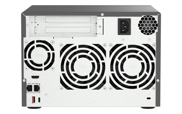 Qnap TVS-H674-I3-16G-US 885022024728 ultra-high speed 6 bay nas intel core i3-12100 4c/8t processor 16gb ram ddr