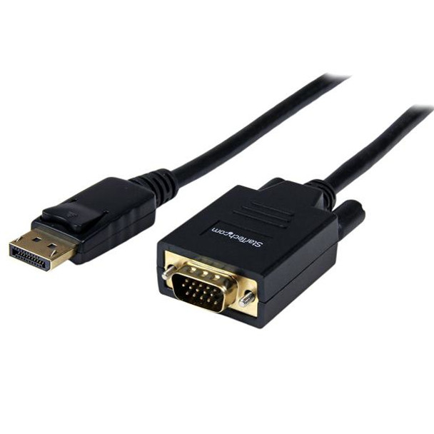 StarTech.com Cavo da DisplayPort a VGA da 1,8 m - Cavo adattatore da DisplayPort a VGA attivo - Video 1080p - Cavo monitor da DP a VGA - Convertitore da DP 1.2 a VGA - Connettore DP a scatto 43993