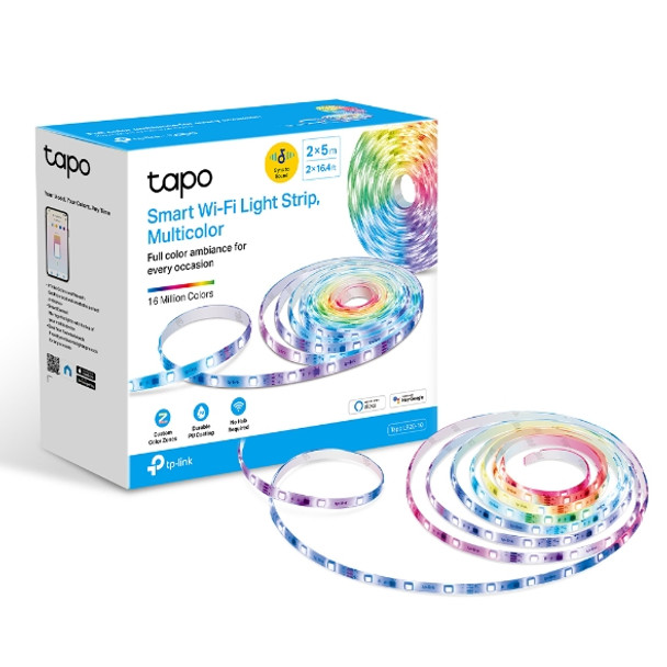 Tp-Link TAPO L920-10 840030707247 2.4 ghz wi-fi, 802.11b/g/n, two 16.4 ft/5m rgb+ic led light strips, 12v/