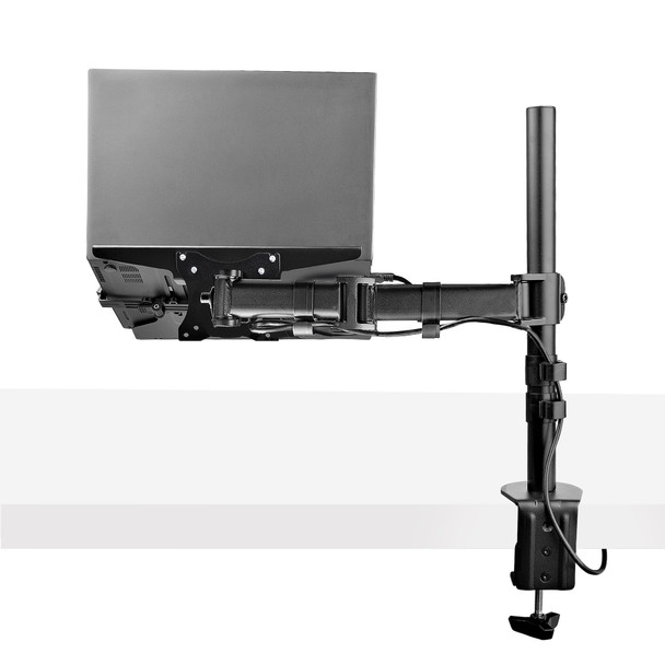 StarTech.com Laptop Desk Mount - Monitor and Laptop Mount - Displays up to 34in (8kg/17.6lb) & Laptops (4.5kg/9.9lb) - Articulating VESA Laptop Tray Arm - Clamp / Grommet Mount A-LAPTOP-DESK-MOUNT 065030894968