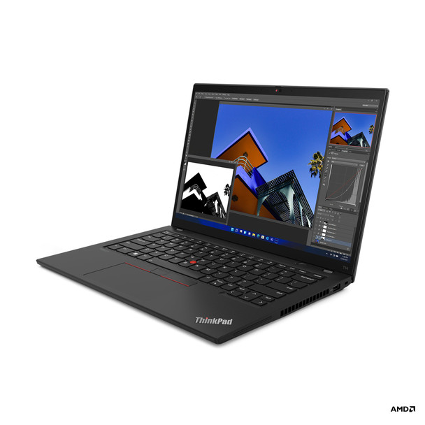 Lenovo ThinkPad T14 6650U Notebook 35.6 cm (14") WUXGA AMD Ryzen 7 PRO 16 GB LPDDR5-SDRAM 256 GB SSD Wi-Fi 6E (802.11ax) Windows 11 Pro Black 21CF000BCA 196800765956