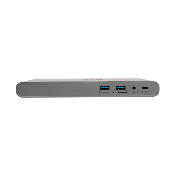 Tripp Lite U442-DOCK4-INT USB-C Dock, Triple Display - 4K HDMI/DisplayPort, VGA, USB 3.2 Gen 1, USB-A/USB-C Hub, GbE, 100W PD Charging, International Power Cables U442-DOCK4-INT 037332273062