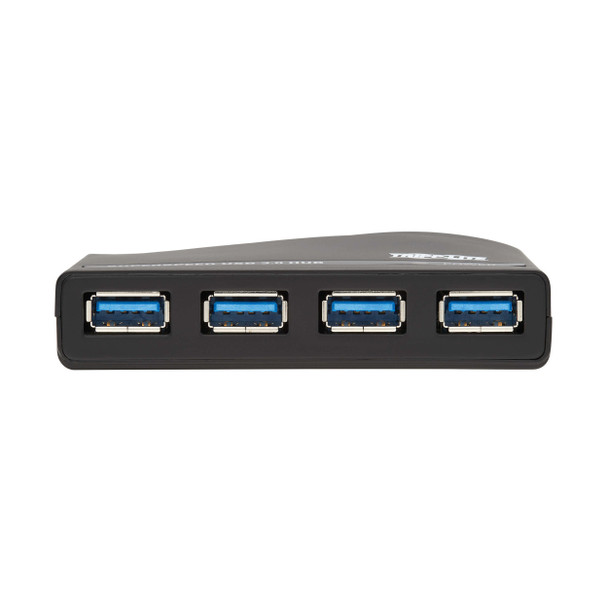 Tripp Lite U360-004-R-INT 4-Port USB-A Mini Hub - USB 3.2 Gen 1, International Plug Adapters U360-004-R-INT 037332272065