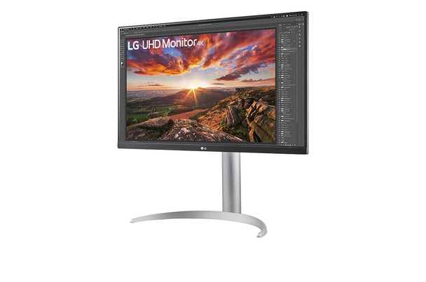 LG 27UP850N-W LED display 68.6 cm (27") 3840 x 2160 pixels 4K Ultra HD Silver, Black 27UP850N-W 195174038925