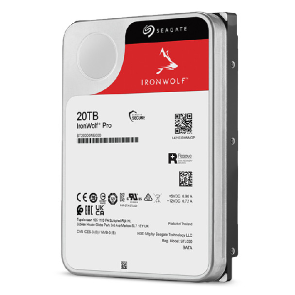 Seagate IronWolf Pro ST20000NT001 internal hard drive 3.5" 20000 GB ST20000NT001 763649176252