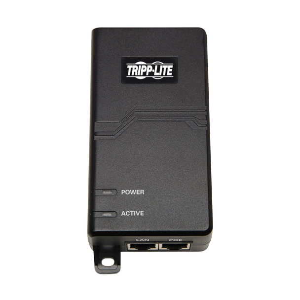 Tripp Lite NPOE-30W-1G-INT Gigabit PoE+ Midspan Active Injector - IEEE 802.3at/802.3af, 30W, 1 Port, International Plug Adapters NPOE-30W-1G-INT 037332272010