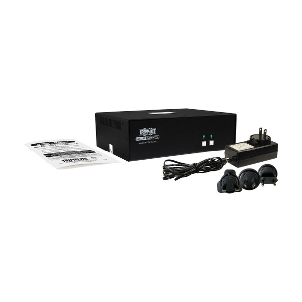 Tripp Lite B002-H2A2-N4 Secure KVM Switch, 2-Port, Dual Head, HDMI to HDMI, 4K, NIAP PP4.0, Audio, TAA B002-H2A2-N4 037332274359