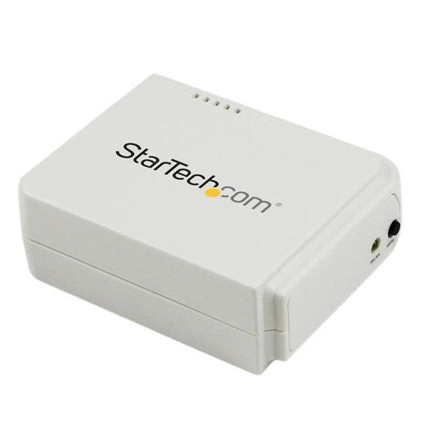 StarTech.com 1 Port USB Wireless N Network Print Server with 10/100 Mbps Ethernet Port - 802.11 b/g/n 44075