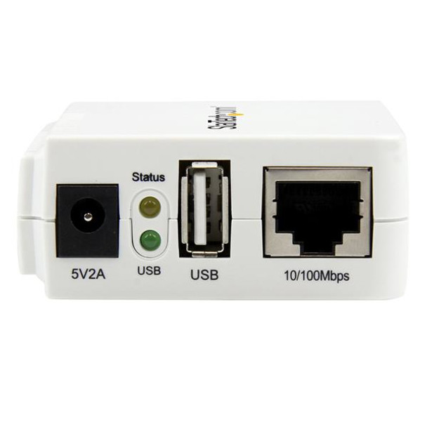 StarTech.com 1 Port USB Wireless N Network Print Server with 10/100 Mbps Ethernet Port - 802.11 b/g/n 44075