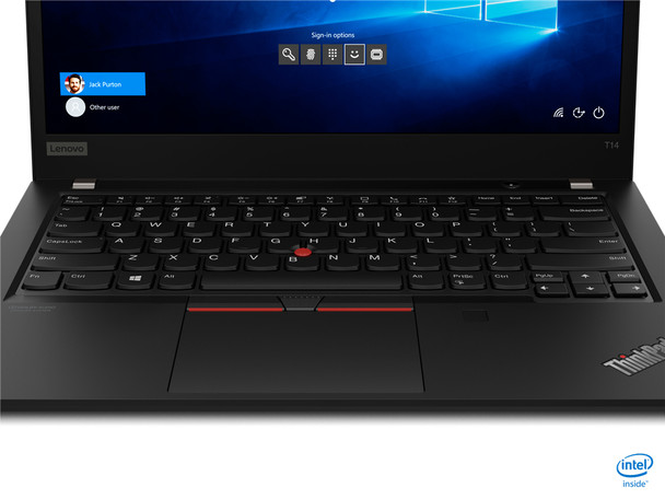 Lenovo ThinkPad T14 i7-10610U Notebook 35.6 cm (14") Touchscreen Full HD Intel Core i7 16 GB DDR4-SDRAM 1000 GB SSD Wi-Fi 6 (802.11ax) Windows 10 Pro Black 20S0004UCA 195042591293
