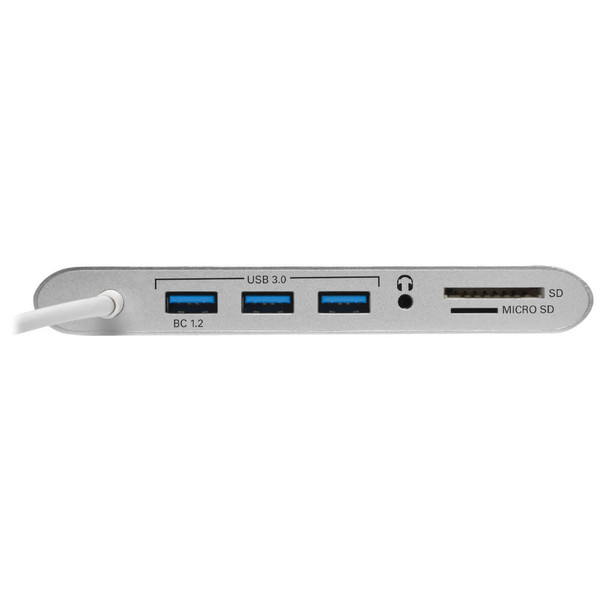 Tripp Lite U442-DOCK1 USB-C Dock, Dual Display - 4K HDMI/mDP, VGA, USB 3.2 Gen 1, USB-A/C Hub, GbE, Memory Card, 100W PD Charging U442-DOCK1 037332193834