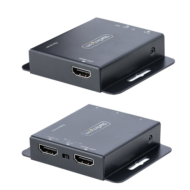 StarTech.com 4K HDMI Extender over CAT6/CAT5 Ethernet Cable, 4K 30Hz or 1080p 60Hz Video Extender, HDMI over Ethernet Cable, HDMI Transmitter and Receiver Kit, IR Remote Control EXTEND-HDMI-4K40C6P1 065030895156