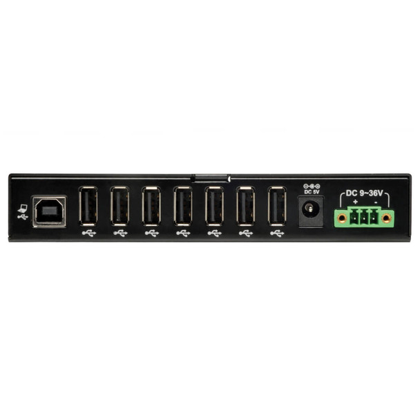 Tripp Lite U223-007-IND 7-Port Industrial-Grade USB 2.0 Hub - 15 kV ESD Immunity, Metal Housing, Mountable U223-007-IND 037332181428