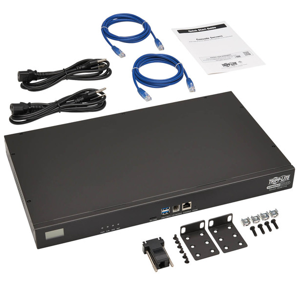 Tripp Lite 16-Port Console Server, USB Ports (2) - Dual GbE NIC, 16 Gb Flash, SD Card, Wi-Fi, Desktop/1U Rack, TAA B098-016 037332218056