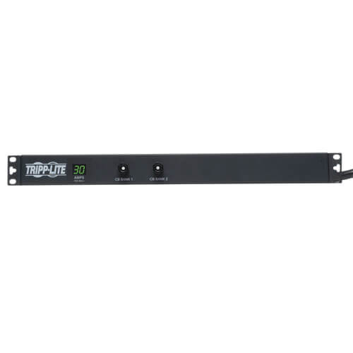 Tripp Lite 2.9kW Single-Phase Metered PDU, 120V Outlets (12 5-15/20R), L5-30P, 15ft Cord, 1U Rack-Mount PDUMH30 037332157676