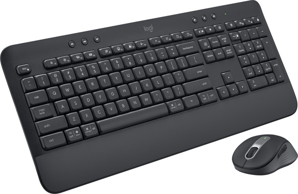 Logitech Signature MK650 Combo For Business keyboard Mouse included RF Wireless + Bluetooth QWERTY US English Graphite 920-010909 097855179456