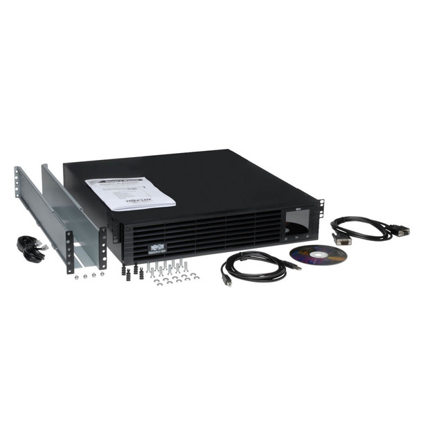 Tripp Lite SmartPro 120V 2.6kVA 1.92kW Line-Interactive Sine Wave UPS, Extended Run, SNMP, Webcard, 2U Rack/Tower, USB, DB9 Serial SMART2600RM2U 037332116819