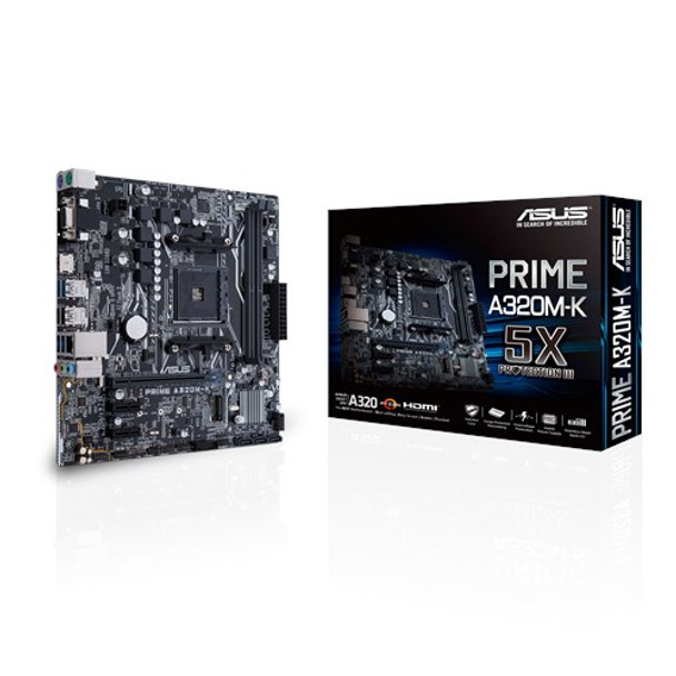 ASUS MB PRIME A320M-K AMD A320 Socket AM4 micro ATX PRIME A320M-K 889349672068